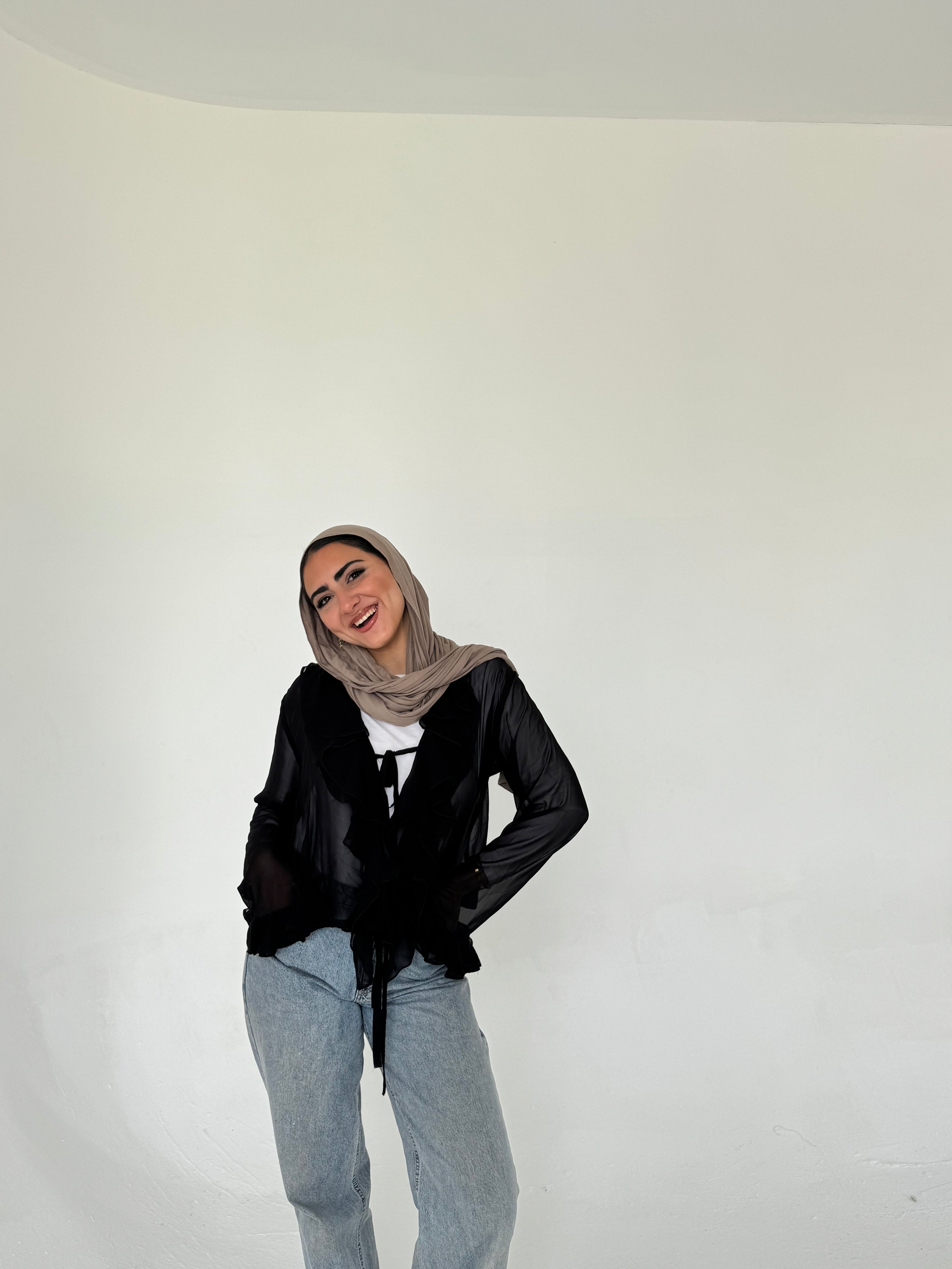 Ruffle Chiffon Blouse