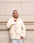 Suede Jacket - offwhite
