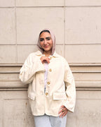 Suede Jacket - offwhite