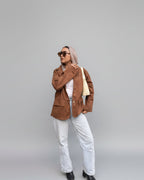 Suede Jacket - Brown