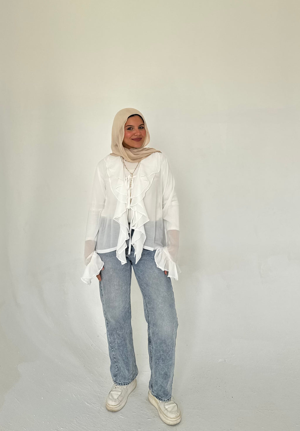 Ruffle Chiffon Blouse