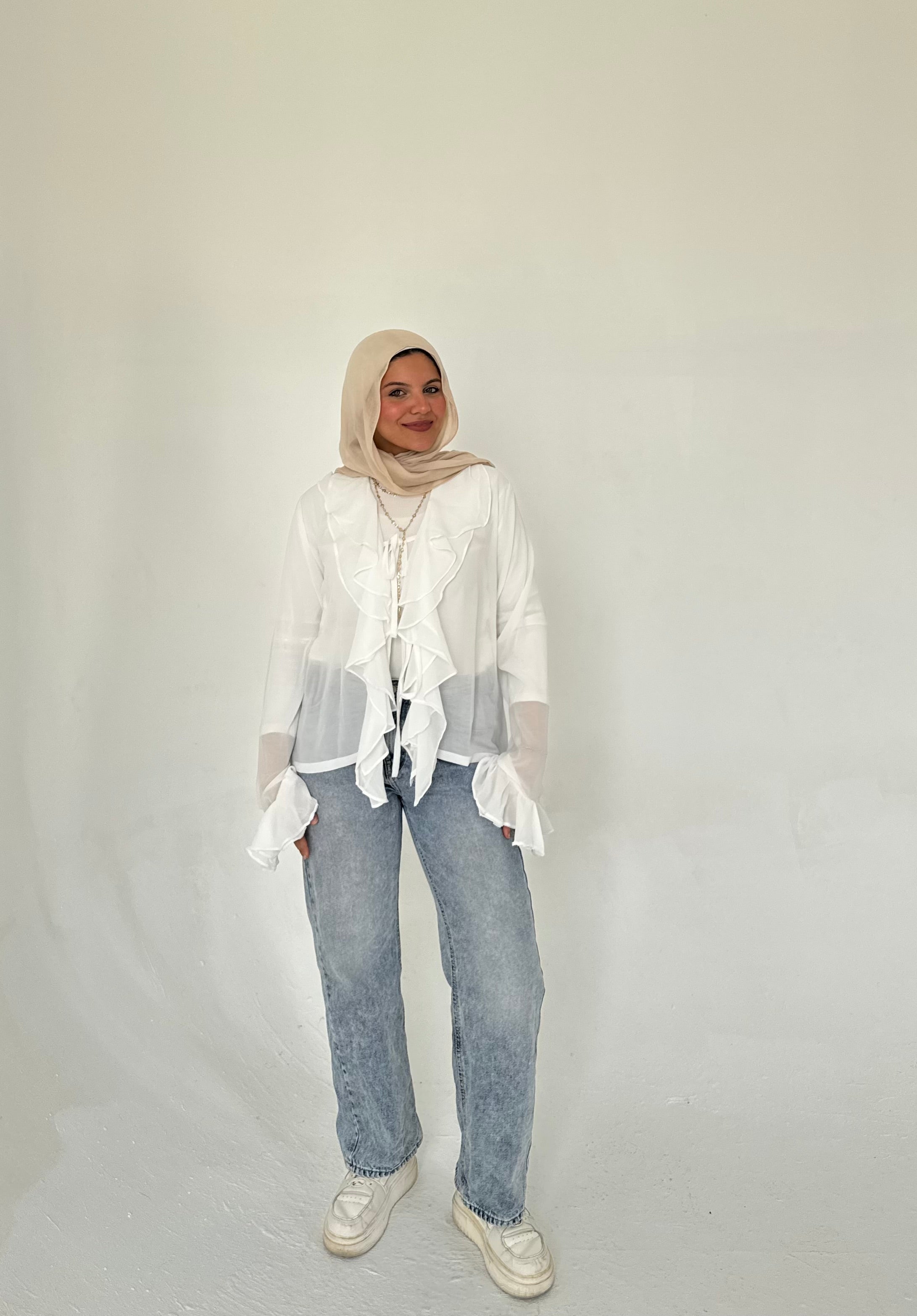Ruffle Chiffon Blouse