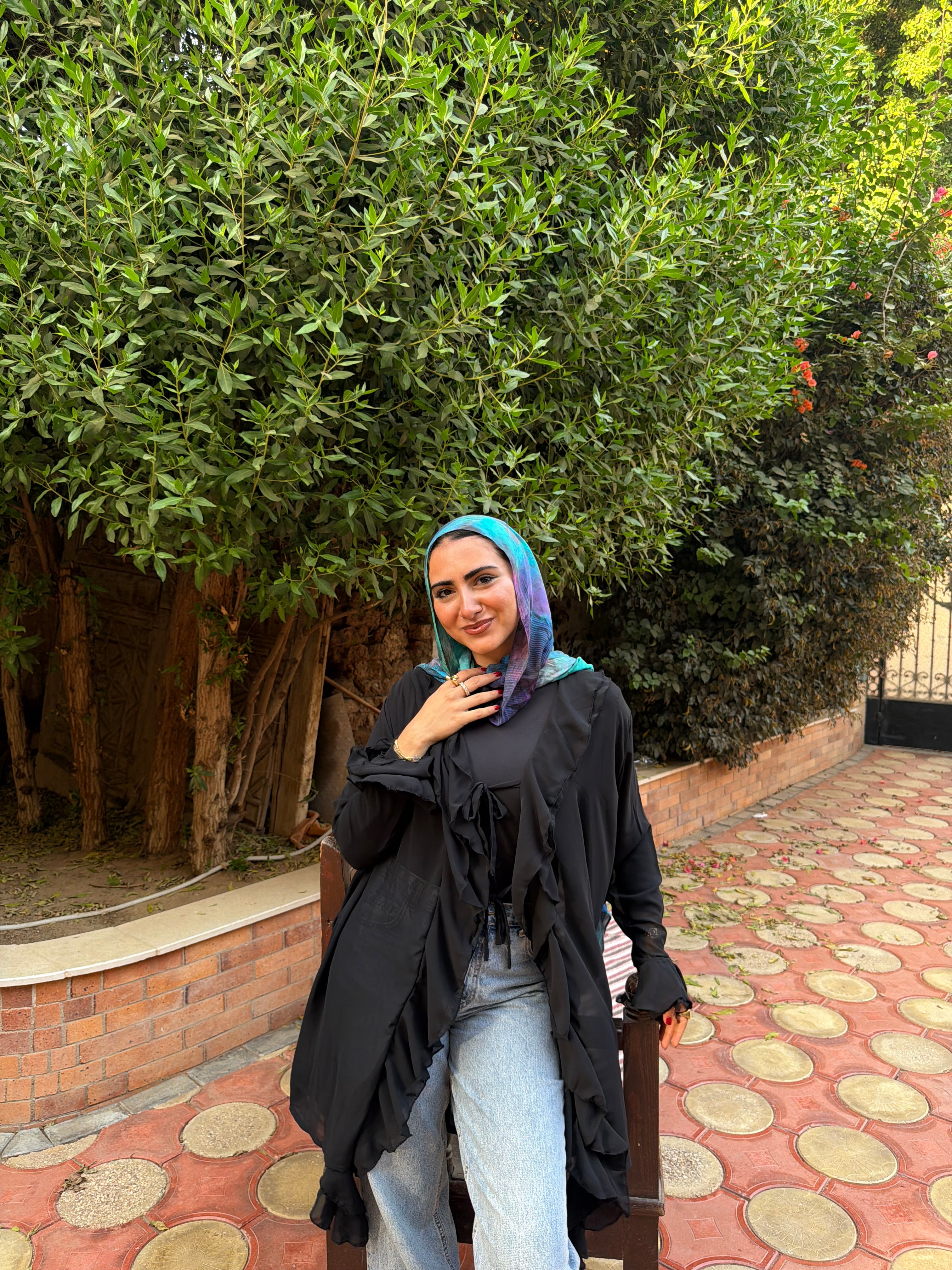 Long Ruffle Chiffon