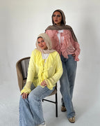 Ruffle Chiffon Blouse – Short Fit