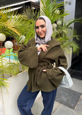 Lei Cape - Dark Green