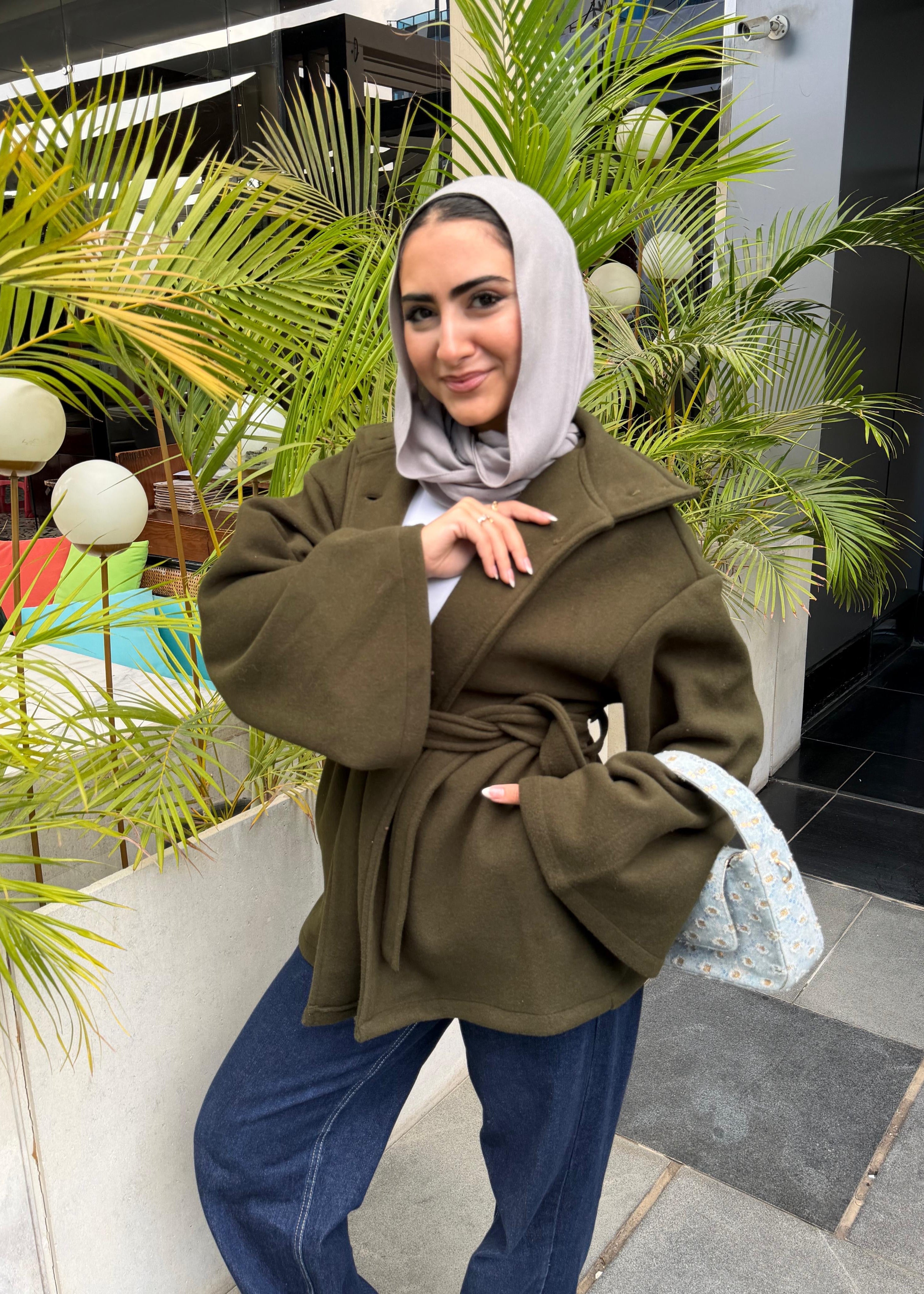 Lei Cape - Dark Green