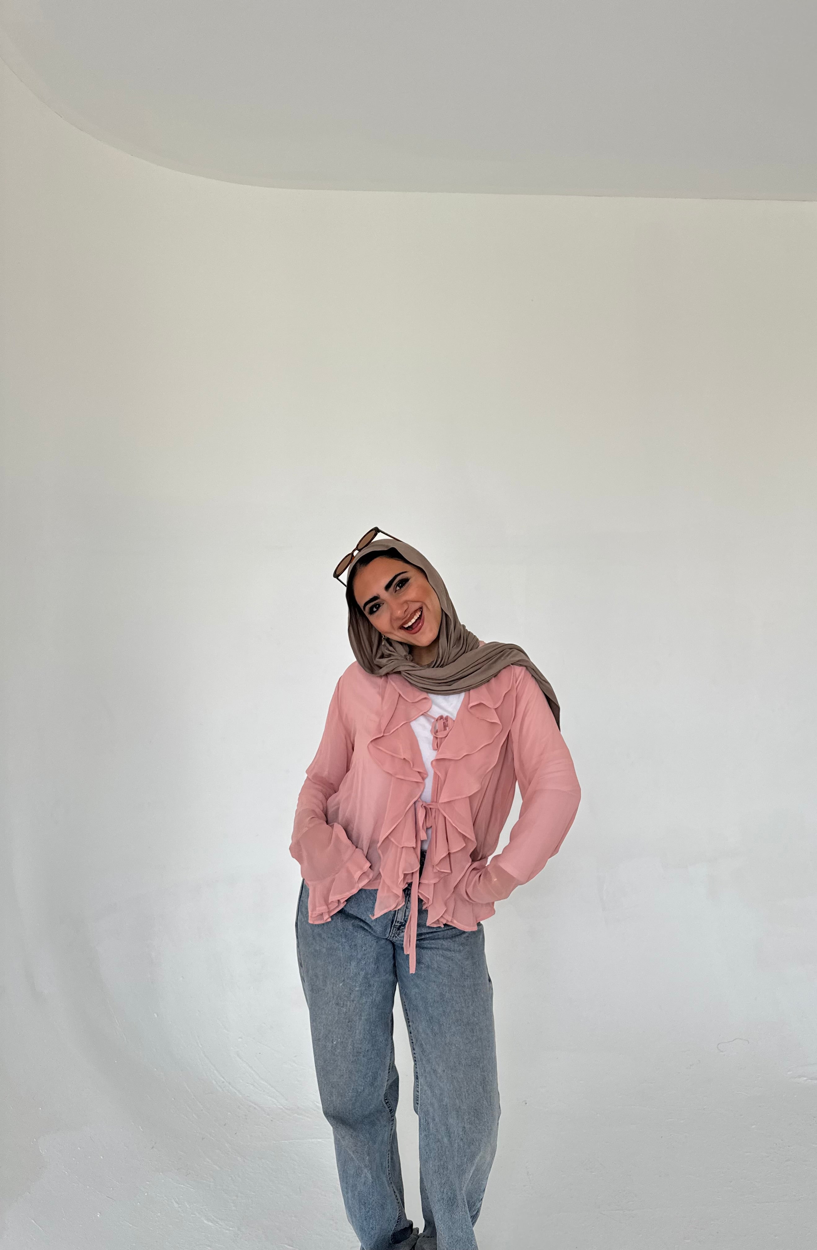 Ruffle Chiffon Blouse