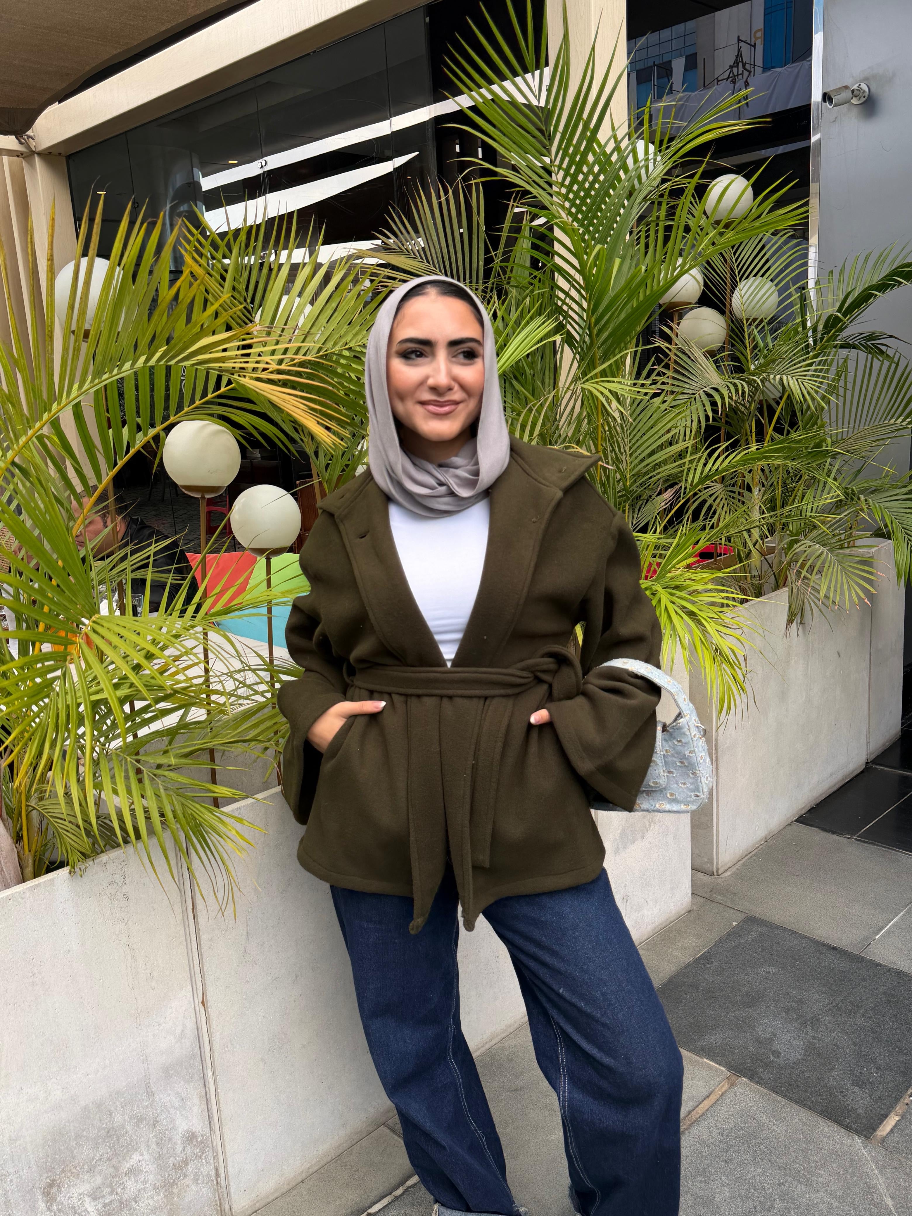 Lei Cape - Dark Green