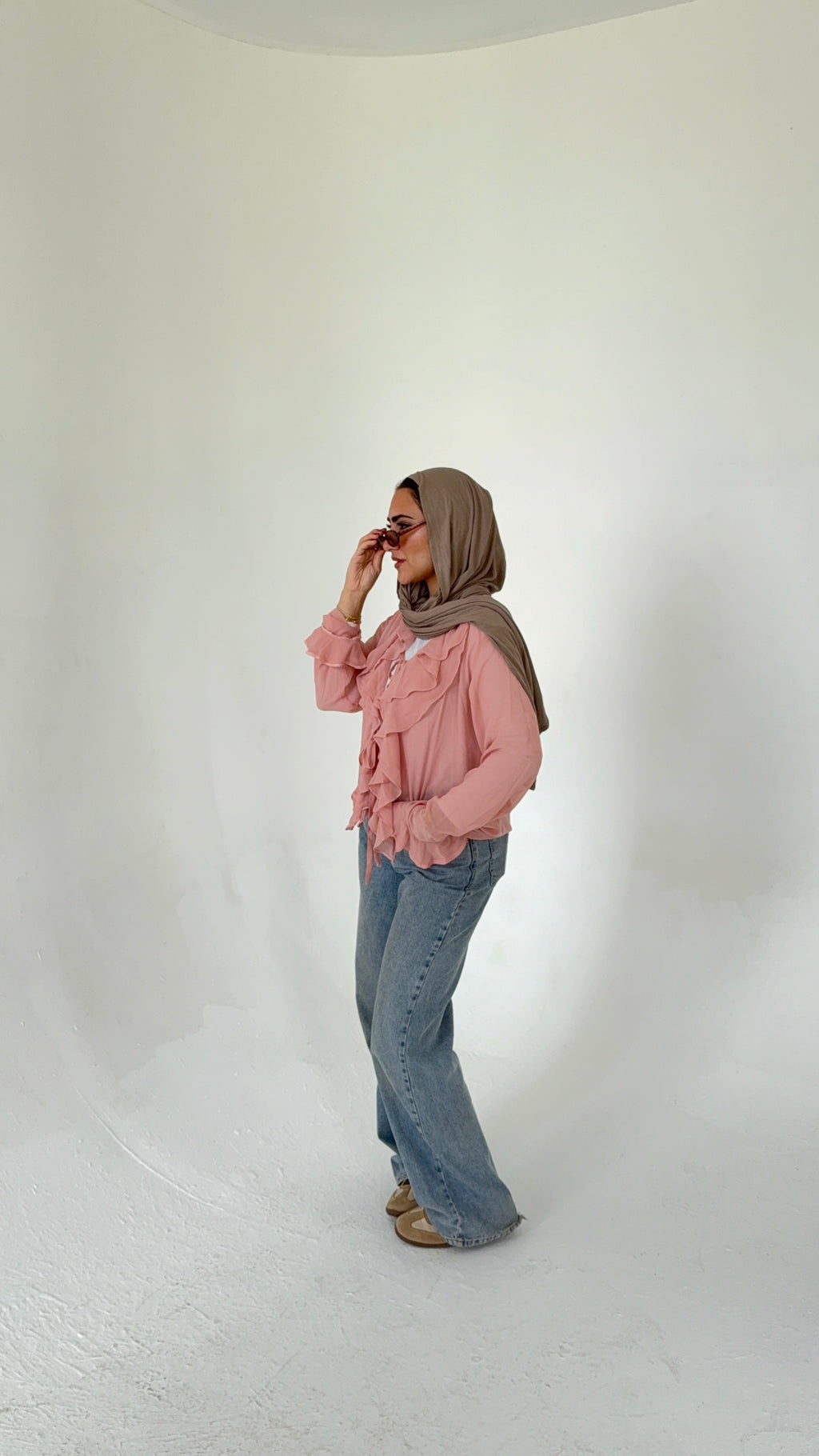 Ruffle Chiffon Blouse