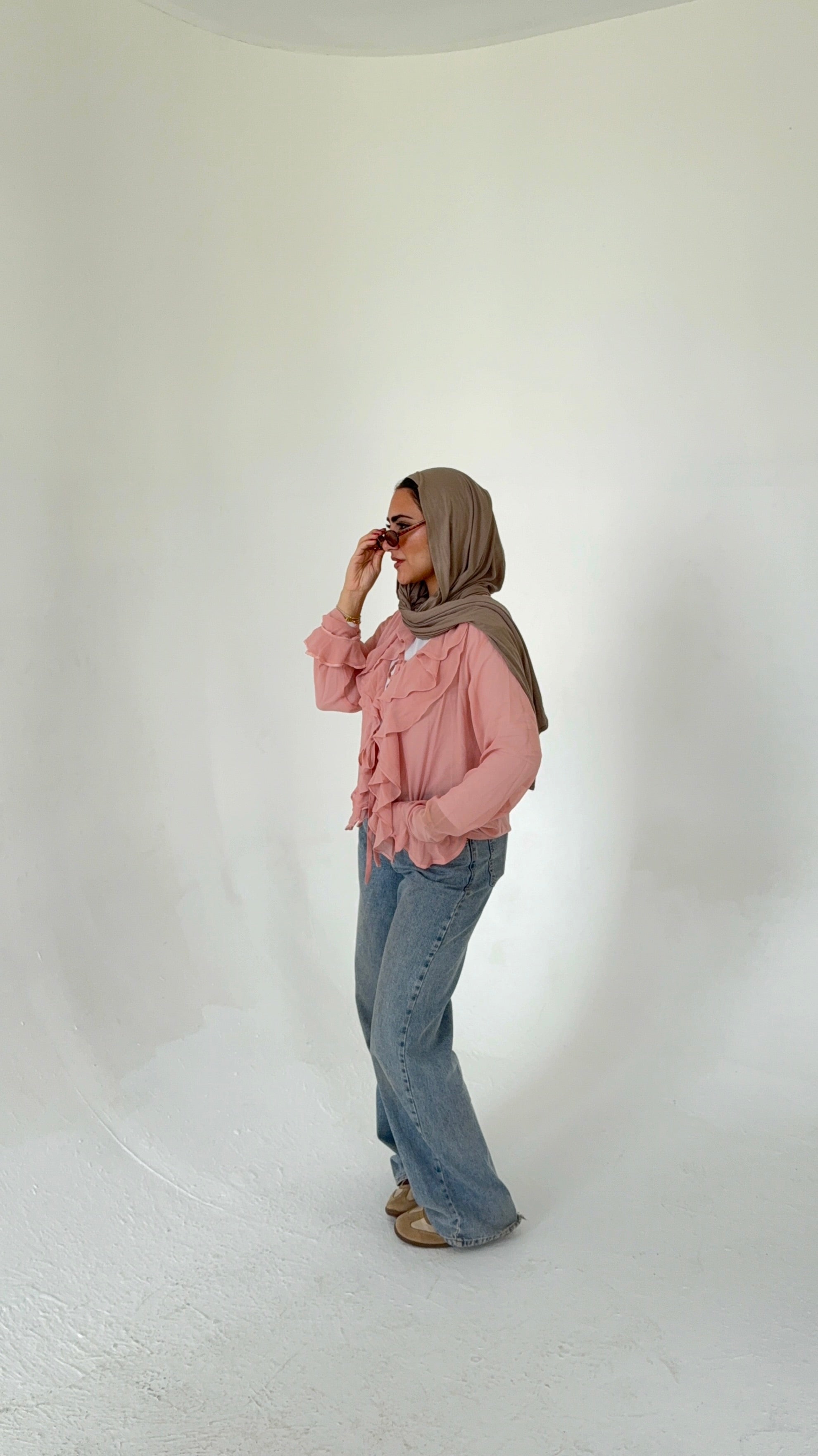 Ruffle Chiffon Blouse