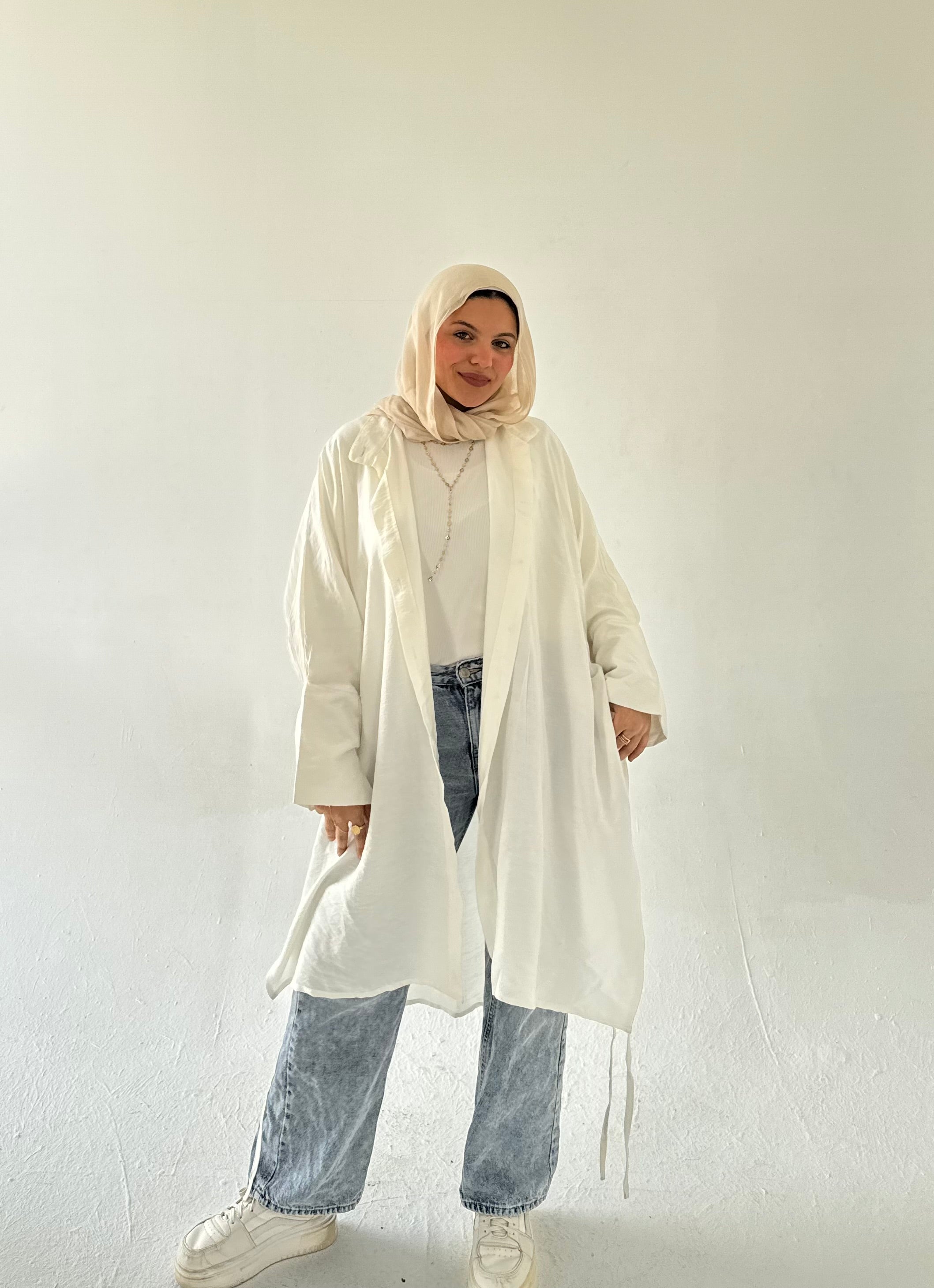 Linen long shirt