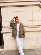 Suede Jacket - Olive