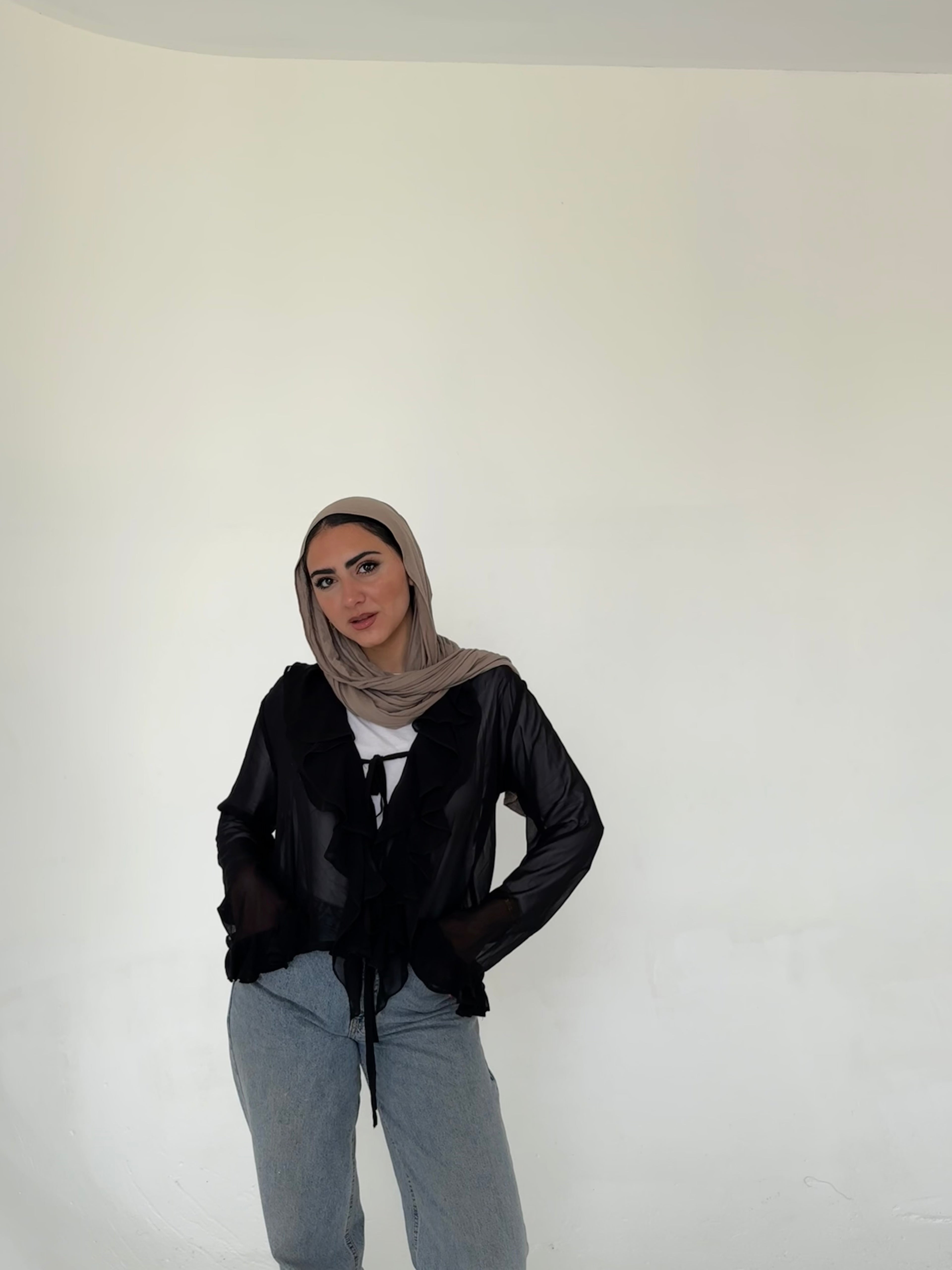 Ruffle Chiffon Blouse