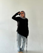 Wrinkle top - Black